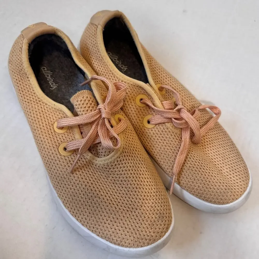 Allbirds Orange Tree Skippers Casual Sneakers Womens. 9 Lace Up Tennis Shoes